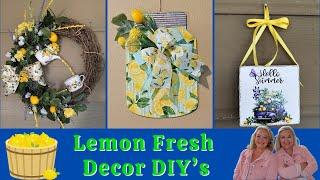 3 DIY Lemon-Themed Home Decor Ideas for a Fresh Summer Look! 