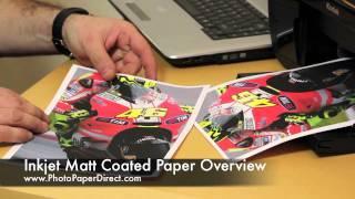 Inkjet Matt Coated Paper Overview By Photo Paper Direct