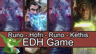 Runo vs Hofri vs Runo vs Kethis EDH / CMDR game play for Magic: The Gathering