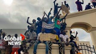 Niger coup: Protesters rally in streets against sanctions as support grows for junta