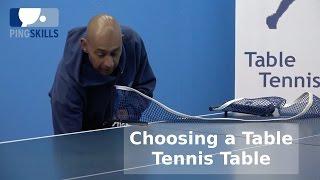 Choosing a Table Tennis Table | PingSkills