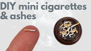 Realistic cigarettes for scale models & dioramas