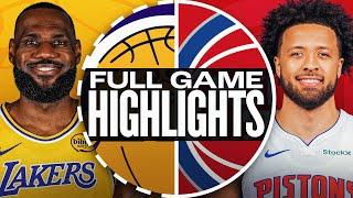 Game Recap: Pistons 115, Lakers 103