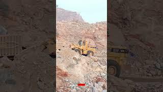 BOBCAT LOADER Pushing a Tractor Trolley OUT OF THE CUT | Crushing Plant OPERATIONS IN ACTION #shorts