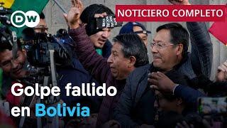  Luis Arce cambia cúpula militar tras intento de golpe de Estado en Bolivia [Noticiero completo]