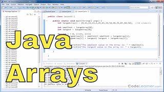 Java Tutorial - 03 - Search for the Max and Min Value of an Array