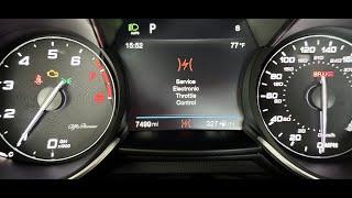 Alfa Romeo Giulia QV "CHECK ENGINE" Service Electronic Throttle Fault Fix in Seconds