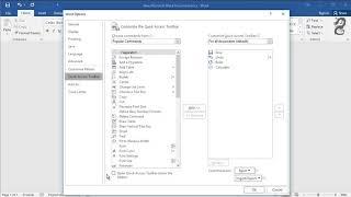 How to show or hide Quick Access Toolbar below the Ribbon in  Office