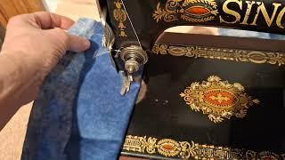 Sewing on a 1910  Singer Red Eye 66