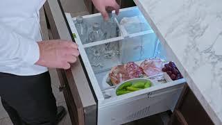 Monogram Double-Drawer Refrigerator with Adjustable Dividers