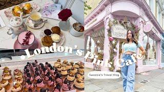 London's Pink Instagrammable Cafe: Peggy Porschen, Fish & Chips, & Kensington Palace (London Vlog 1)