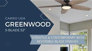 GREENWOOD 5-blade 52” Ceiling Fan | Carro USA