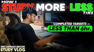 HOW I STUDY MORE IN LESS TIME? | COMPLETING TARGETS IN LESS THAN 6 hrs | VLOG 57 |