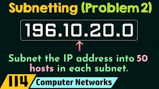 Subnetting (Solved Problem 2)