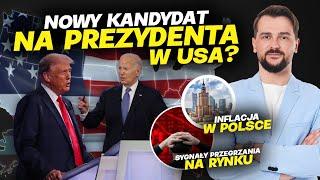 Nowy kandydat na prezydenta w USA? Wtajemniczeni pozbywają się akcji. Inflacja w Polsce