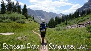 Backpacking Buckskin Pass to Snowmass Lake, Colorado