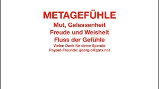 METAGEFÜHLE - Mut, Gelassenheit, Freude, Weisheit, Fluss der Gefühle