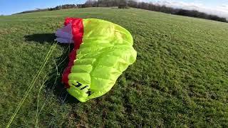 2024 12 23 Paragliding - Hänschberg - groundhandling Lenka