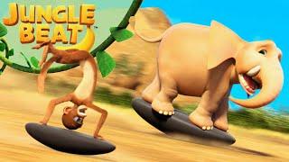 Surfer de arena | Derby cuesta abajo | Jungle Beat: Munki & Trunk | Animación para niños 2022