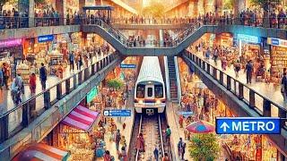 blogging Hauz Khas Metro Station || delhi metro station || solowings beauty || amazing video ||