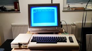 C64 booting into GeoDesk64 (GEOS MP3) from 4MB Sidekick64-NeoRAM