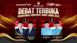 [LIVE] DEBAT TERBUKA CALON WAKIL GUBERNUR JAMBI TAHUN 2024