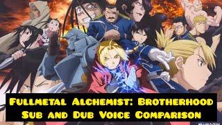 Fullmetal Alchemist: Brotherhood Sub and Dub voice Comparison