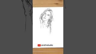 Drawing a beautiful girl