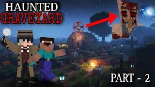haunted graveyard part 2 ( our new job in graveyerd ) #minecraft #horrorhideandseek #hideandseek