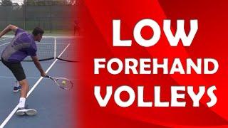 Low Forehand Volley Technique | LOW VOLLEYS