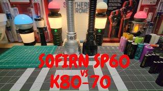 SOFIRN SP60 VS PIONEMAN K80-70 OUTDOOR BEAM SHOTS BOTH EQUIPPED WITH XHP70.3 HI LED'S