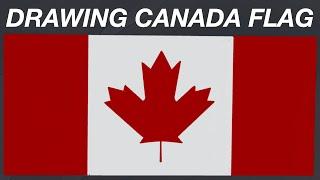 DRAWING CANADA FLAG  - ROBLOX (REALISTIC SPRAY PAINT)