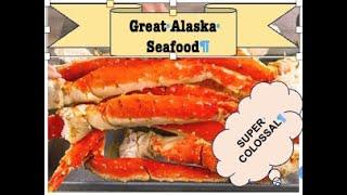 What I got from Great Alaska Seafood: Kitchen Wall Sign; Super Colossal KING Crab Juicy