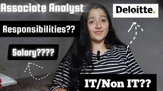 ASSOCIATE ANALYST ROLE AT DELOITTE USI | #deloittejobs #freshers