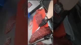 Proceso de la fileteada  en MG MEAT GOURMET