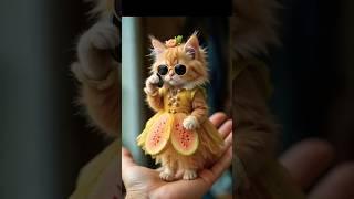 Adorable Fruit Cat Talks on the Phone – Cutest Call Ever!