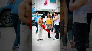 Bodybuilder bna diya aunty ne esko#viralvideo #reactionvideo #bodybillding #trendingvideo