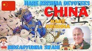 Hare Krishna in China - Chinese Devotees with Indradyumna Swami