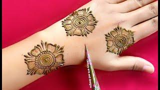 New stylish jewellery mehndi design | Back hand mehndi design | flowers mehndi design | Mehndi.