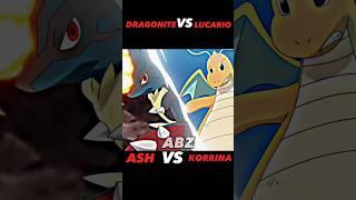 DRAGONITE VS MEGA LUCARIO || DRAGONITE ATTITUDE STATUS || #shortfeed #pokémon #ytshorts #viralshorts