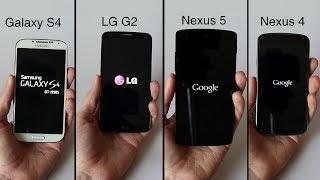 LG G2 VS Nexus 5 VS Galaxy S4 VS Nexus 4 | Rapidité, Ecran, Appareil Photo, etc