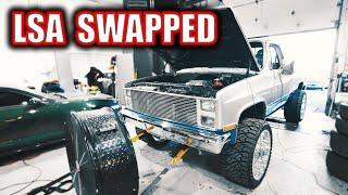 LSA Swapped Squarebody Hits the Dyno!