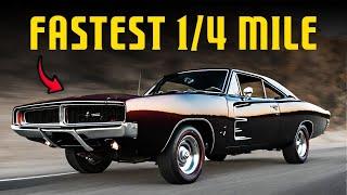 100 FASTEST American Old Muscle Cars Over The Quarter Mile (1960s to 2010s)