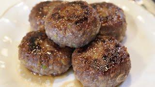 korea Making short rib patties.