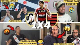 REAÇÕES VASCAINAS E TRISTEZA TOTAL -HUMILHADOS- VASCO 1X4 FLAMENGO - BRASILEIRÃO 2023