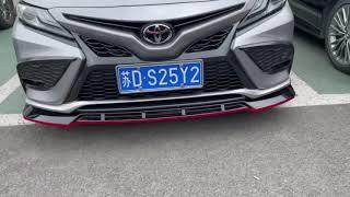 Toyota Camry 2021 XSE SE red Black Front Bumper Lip Body KIT Spoiler