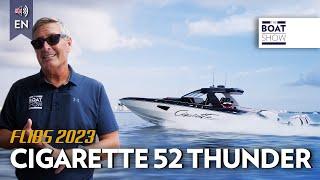 CIGARETTE 52 Thunder seen at FLIBS 2023 - The Boat Show