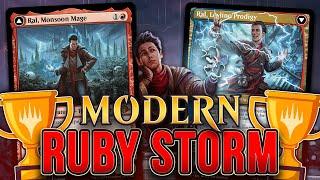  UNDEFEATED  RUBY STORM TURN 2 WIN! Ral, Monsoon Mage — Modern Horizons 3 MH3 Magic: The Gathering