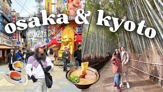 Japan Vlog  | Exploring Osaka, Namba, Shinsekai + Kyoto, food trip