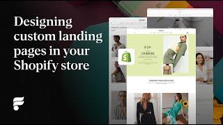 Designing custom landing pages in Shopify